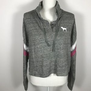 Pink VS Gray Tunic Pullover Size M